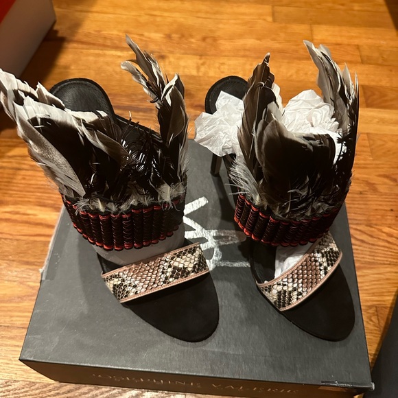 AUTHENTIC Josephine Valerie Multi Colored Stiletto Sandals - Picture 3 of 6